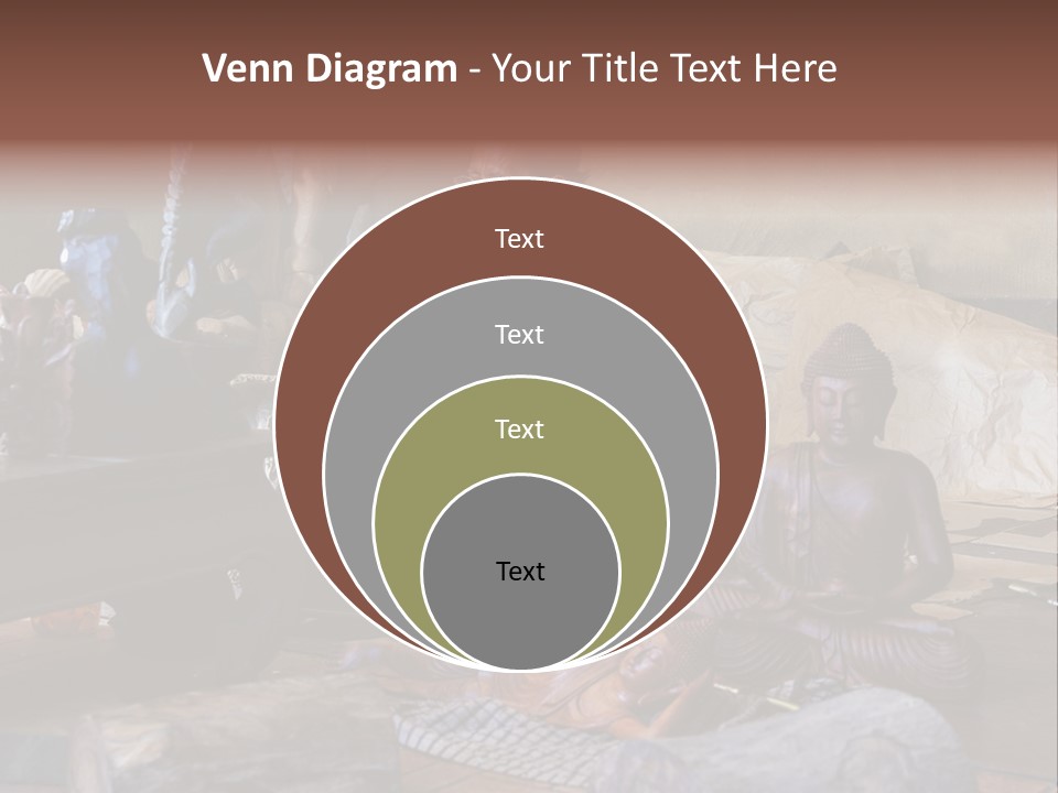 Handicraft Decoration Wood Engraving PowerPoint Template