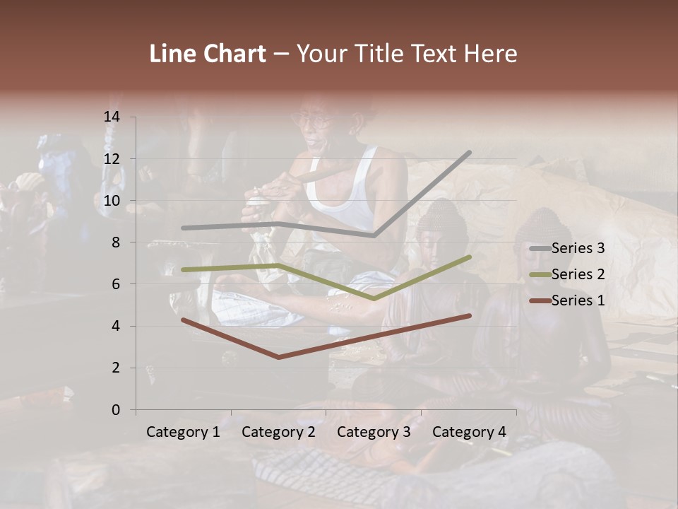 Handicraft Decoration Wood Engraving PowerPoint Template