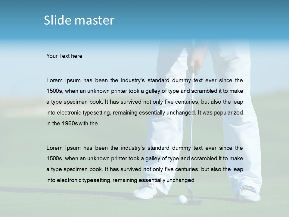 Tournament Young Leisure PowerPoint Template