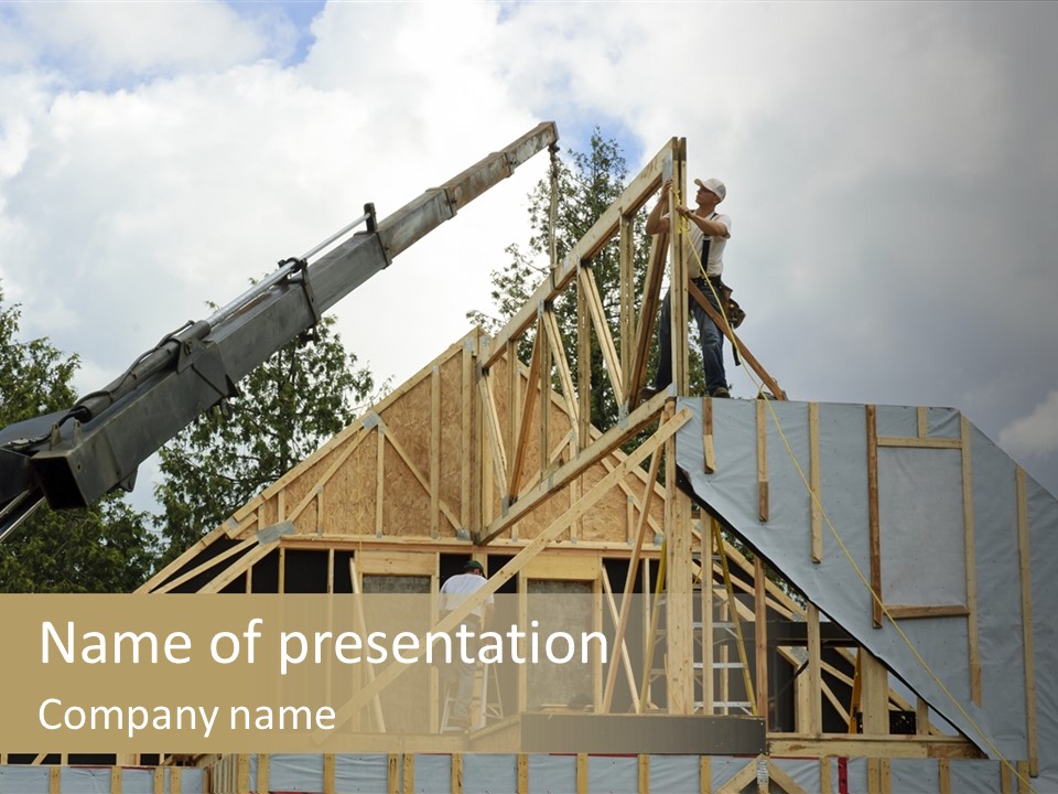 Maneuvers Crane Nail PowerPoint Template