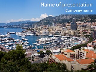 Holiday Coast Buildings PowerPoint Template