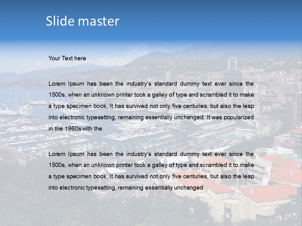 Holiday Coast Buildings PowerPoint Template