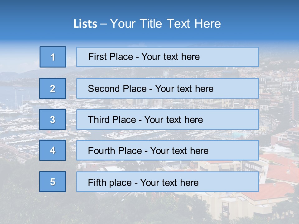 Holiday Coast Buildings PowerPoint Template