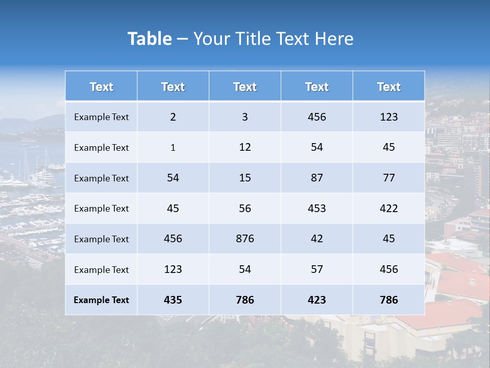 Holiday Coast Buildings PowerPoint Template