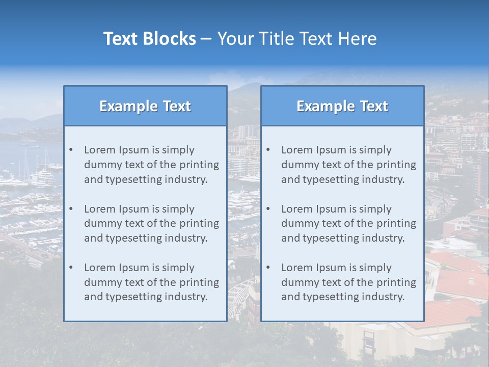 Holiday Coast Buildings PowerPoint Template