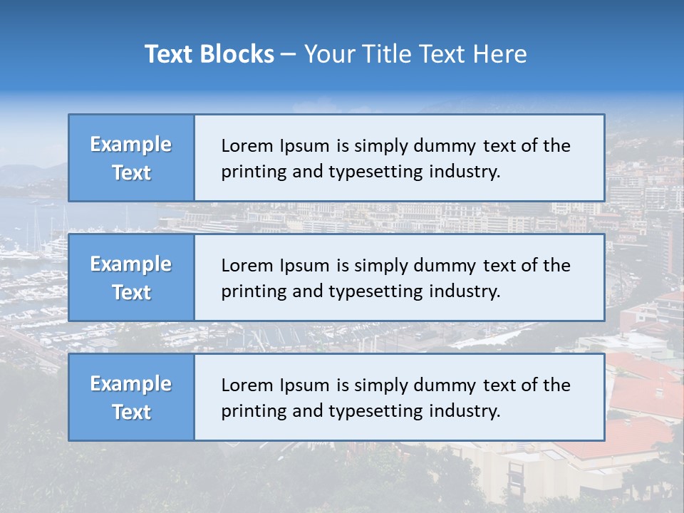 Holiday Coast Buildings PowerPoint Template
