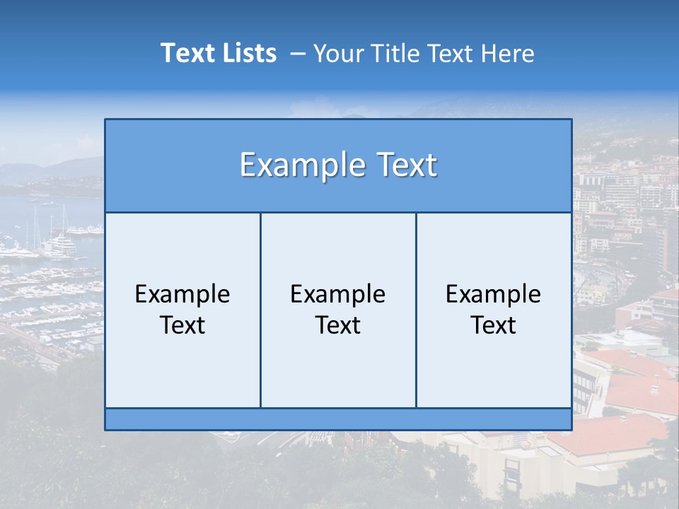Holiday Coast Buildings PowerPoint Template