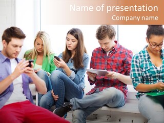 University College Addiction PowerPoint Template