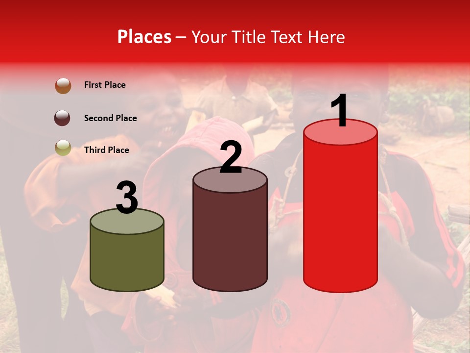 Black Mouth Open Kids PowerPoint Template