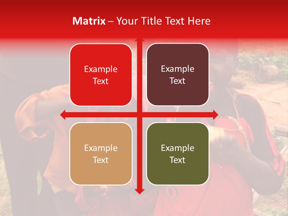 Black Mouth Open Kids PowerPoint Template