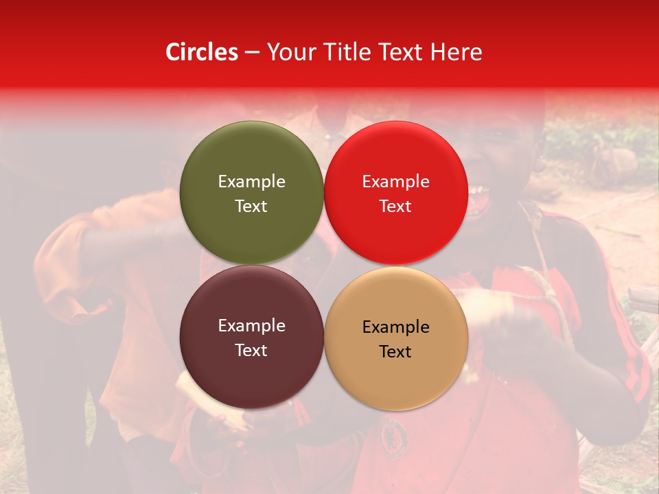 Black Mouth Open Kids PowerPoint Template