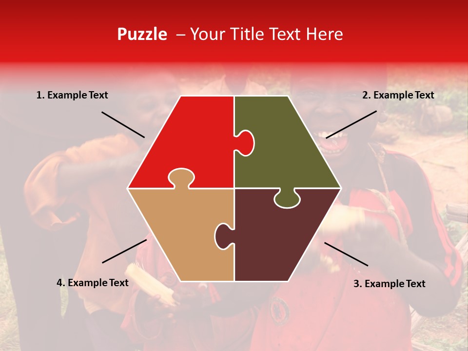 Black Mouth Open Kids PowerPoint Template