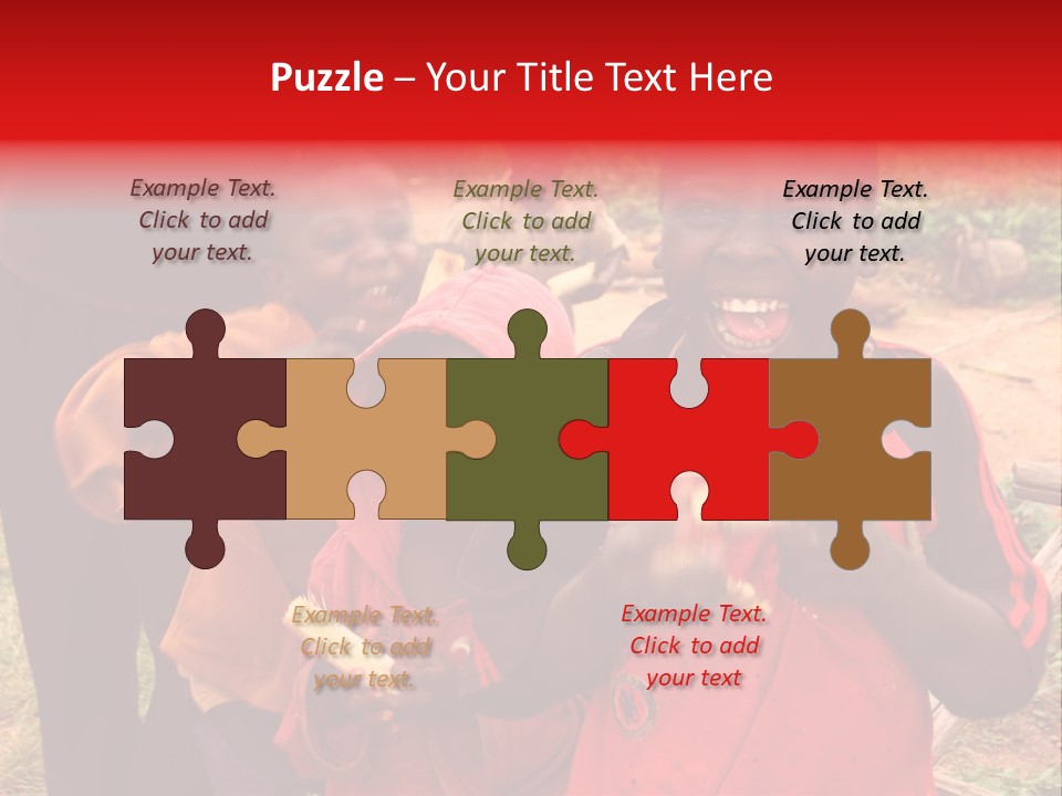 Black Mouth Open Kids PowerPoint Template