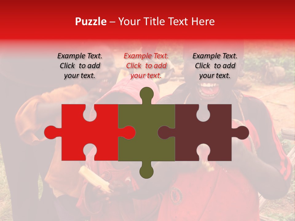 Black Mouth Open Kids PowerPoint Template