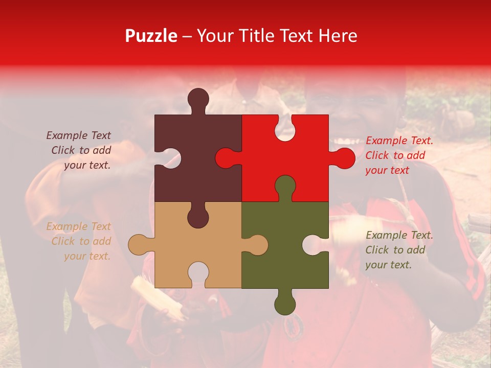 Black Mouth Open Kids PowerPoint Template