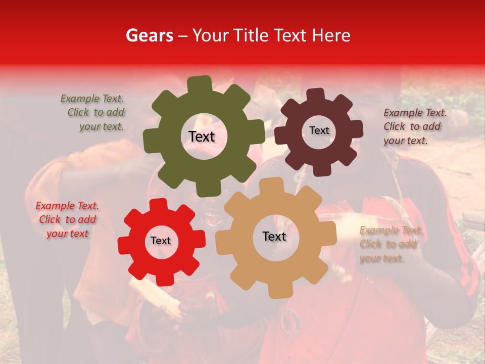 Black Mouth Open Kids PowerPoint Template