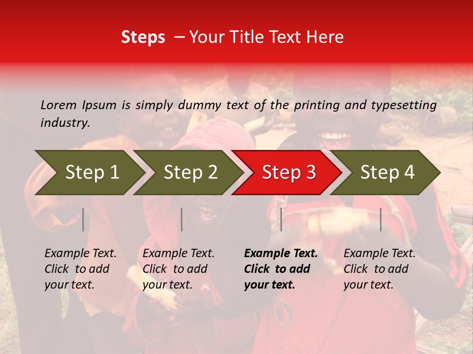 Black Mouth Open Kids PowerPoint Template