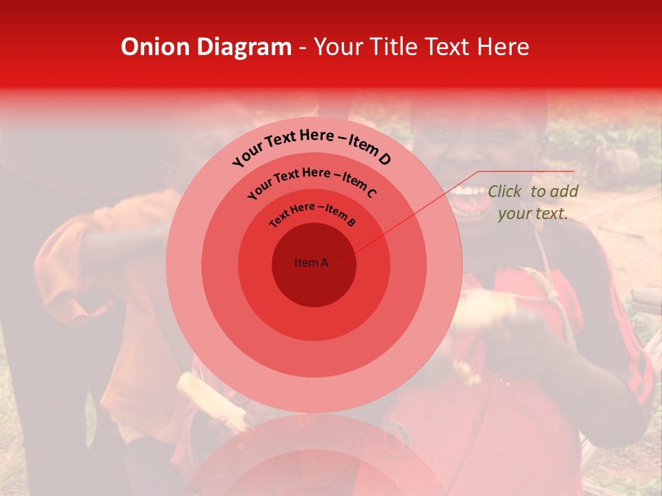 Black Mouth Open Kids PowerPoint Template