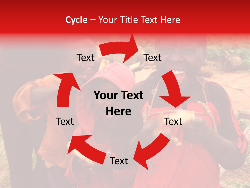 Black Mouth Open Kids PowerPoint Template