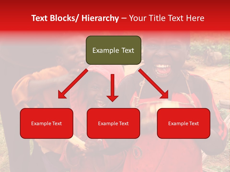 Black Mouth Open Kids PowerPoint Template