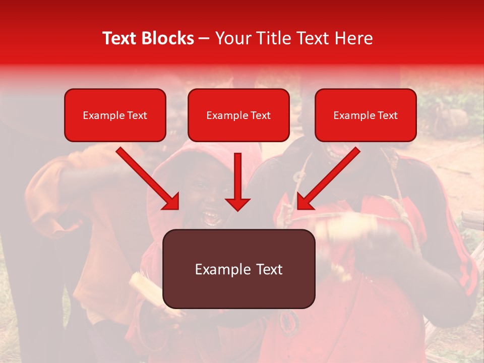 Black Mouth Open Kids PowerPoint Template