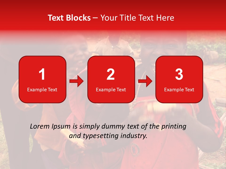 Black Mouth Open Kids PowerPoint Template