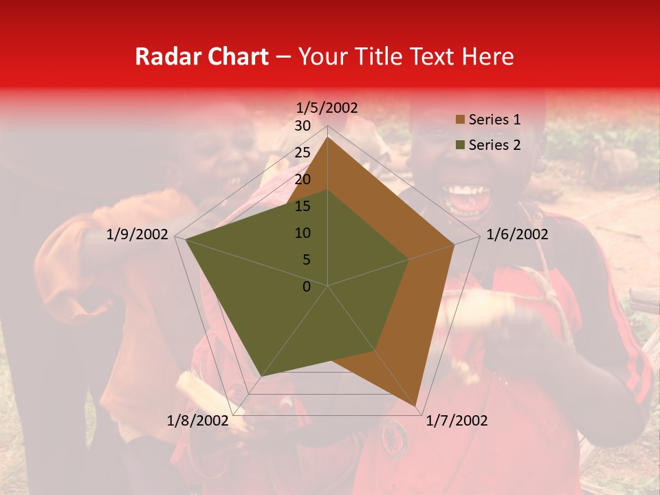 Black Mouth Open Kids PowerPoint Template