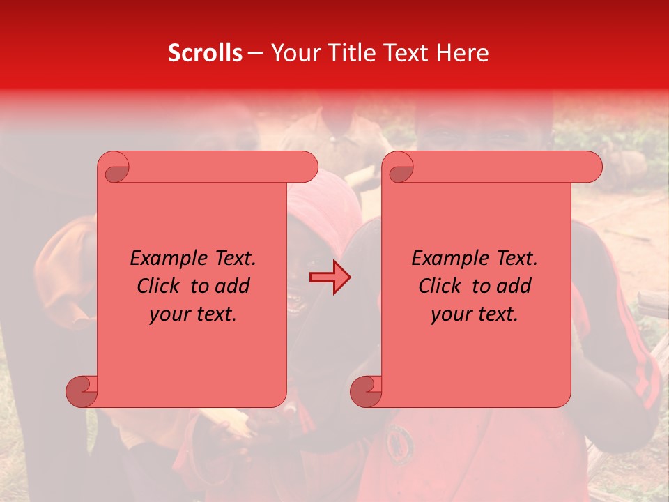 Black Mouth Open Kids PowerPoint Template