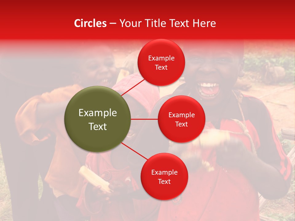 Black Mouth Open Kids PowerPoint Template