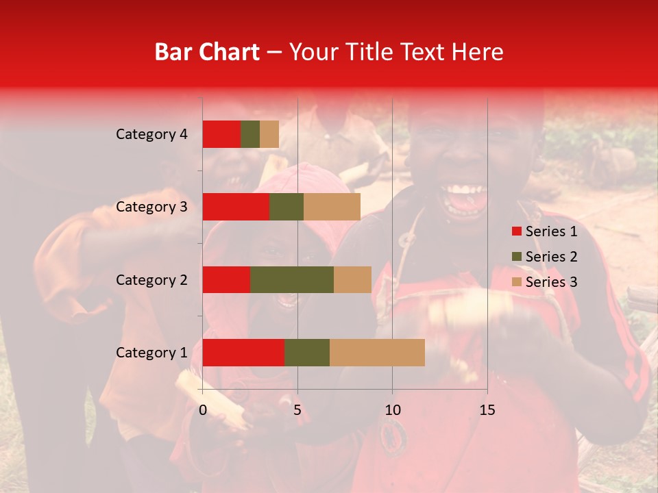 Black Mouth Open Kids PowerPoint Template