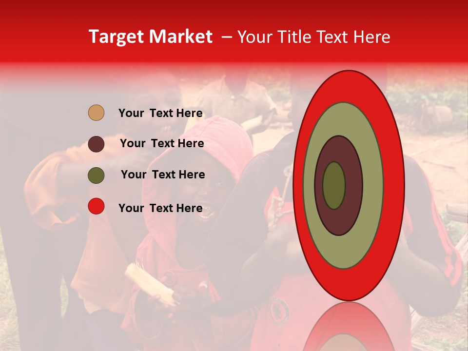 Black Mouth Open Kids PowerPoint Template