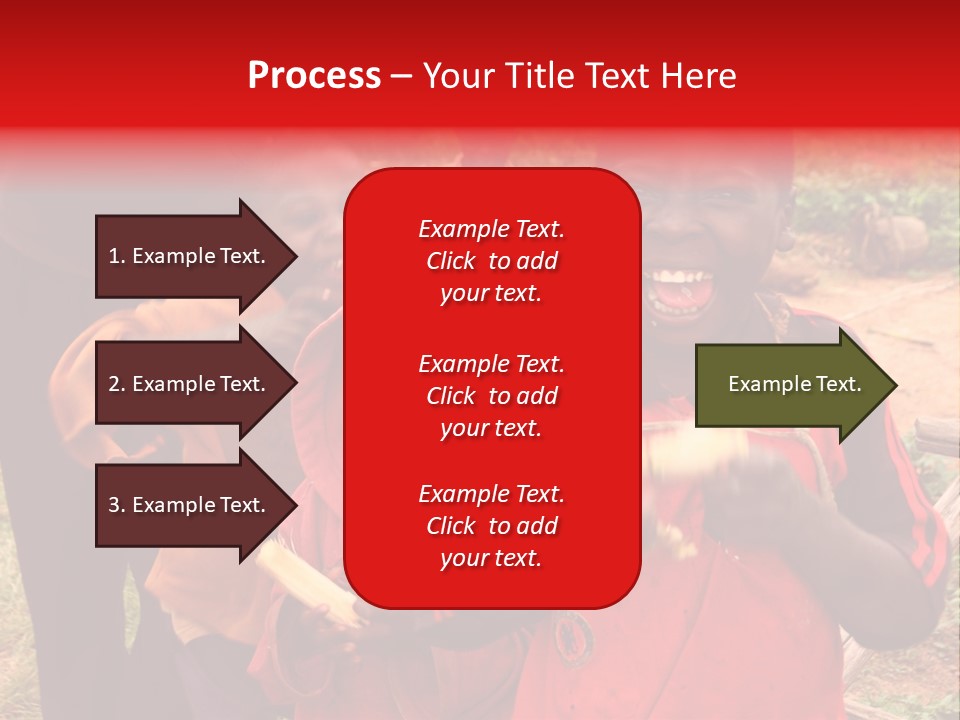 Black Mouth Open Kids PowerPoint Template