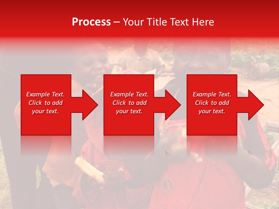 Black Mouth Open Kids PowerPoint Template