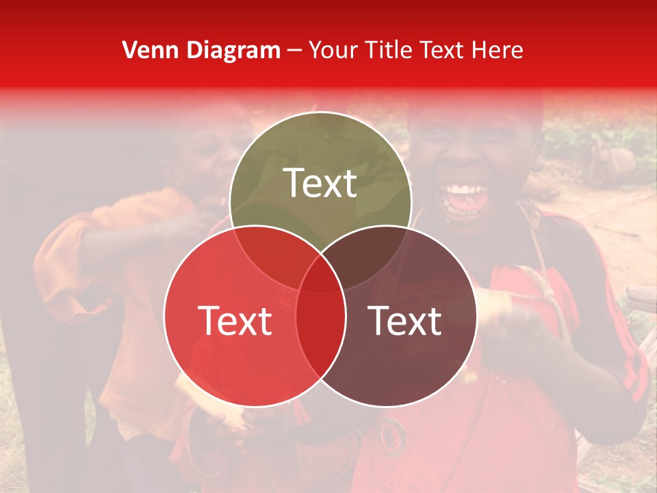 Black Mouth Open Kids PowerPoint Template