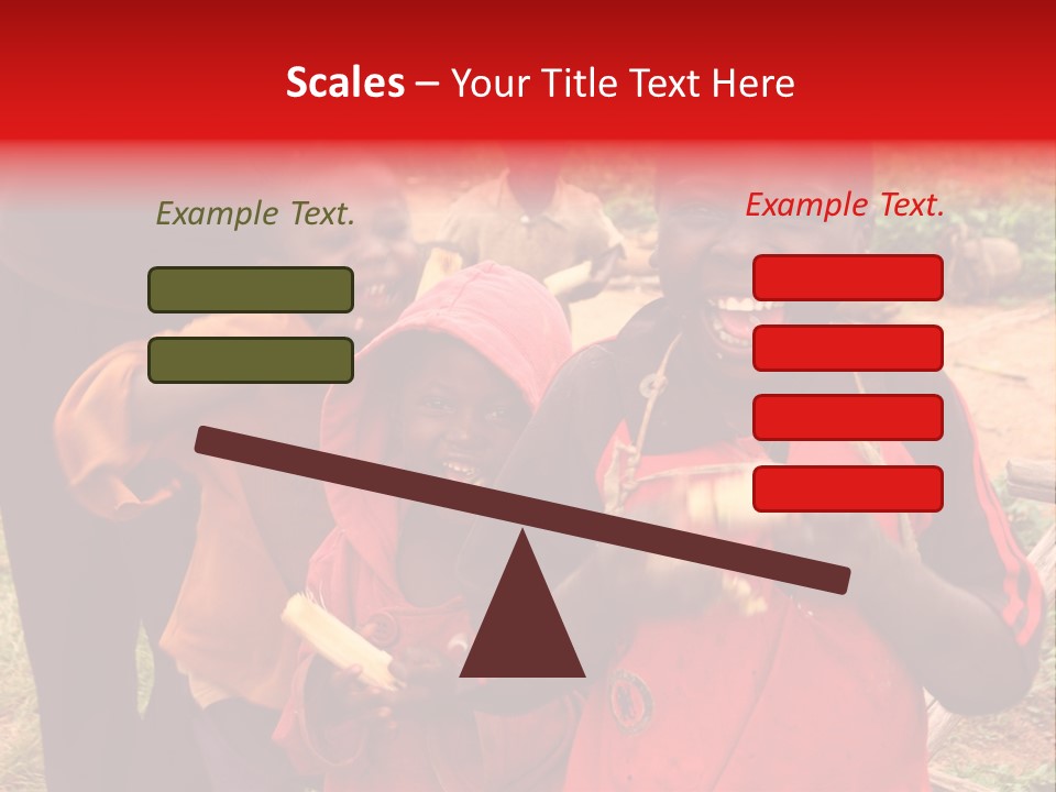 Black Mouth Open Kids PowerPoint Template