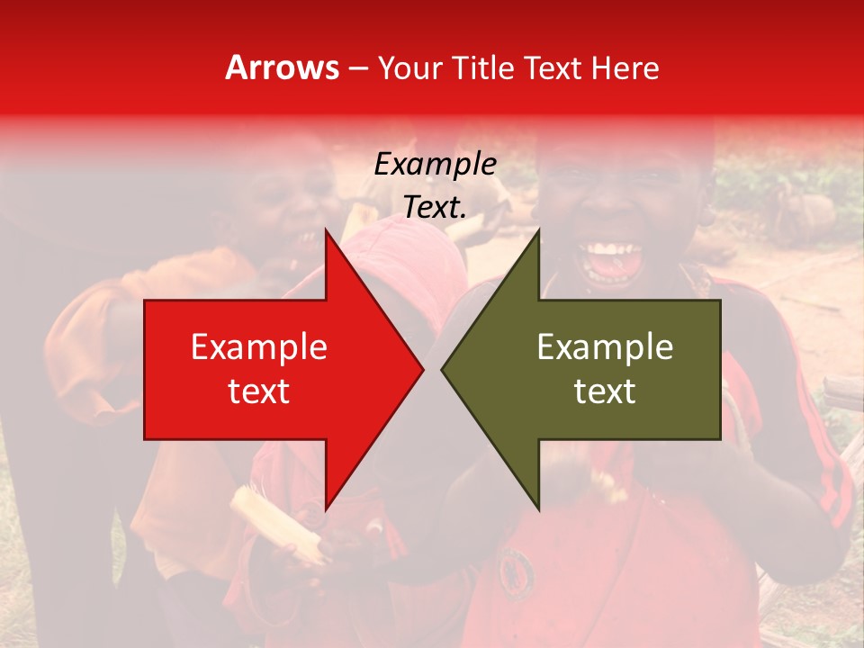 Black Mouth Open Kids PowerPoint Template