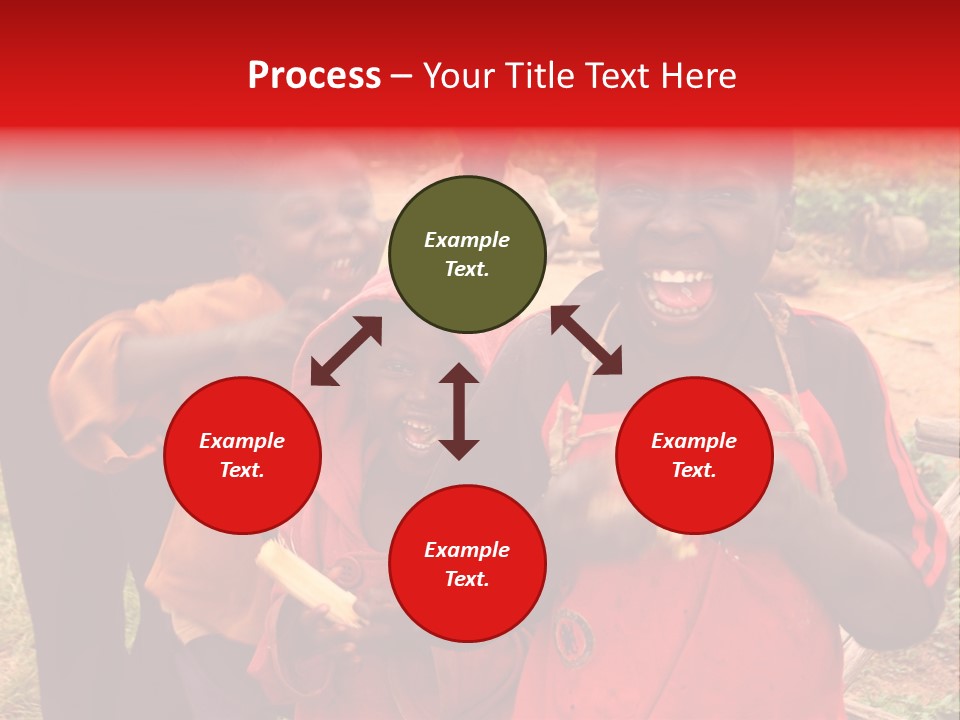 Black Mouth Open Kids PowerPoint Template