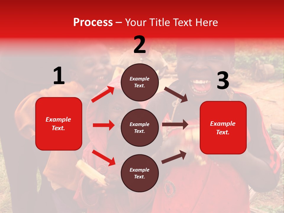 Black Mouth Open Kids PowerPoint Template