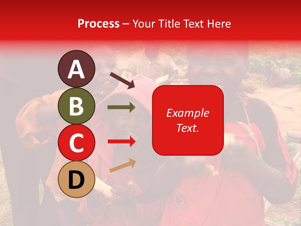 Black Mouth Open Kids PowerPoint Template