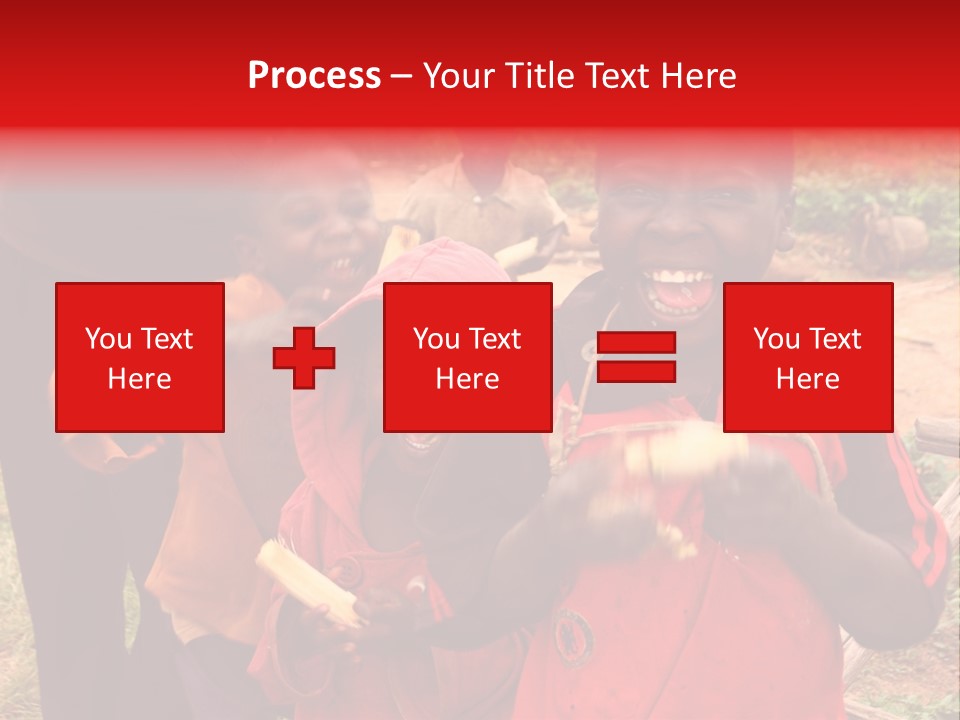 Black Mouth Open Kids PowerPoint Template