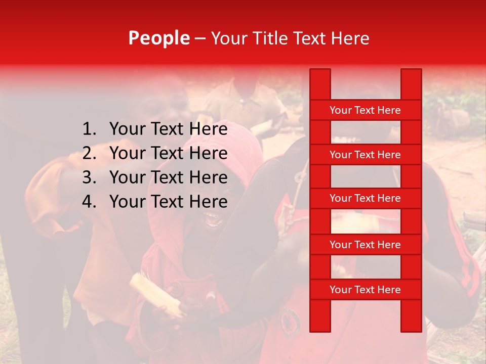 Black Mouth Open Kids PowerPoint Template