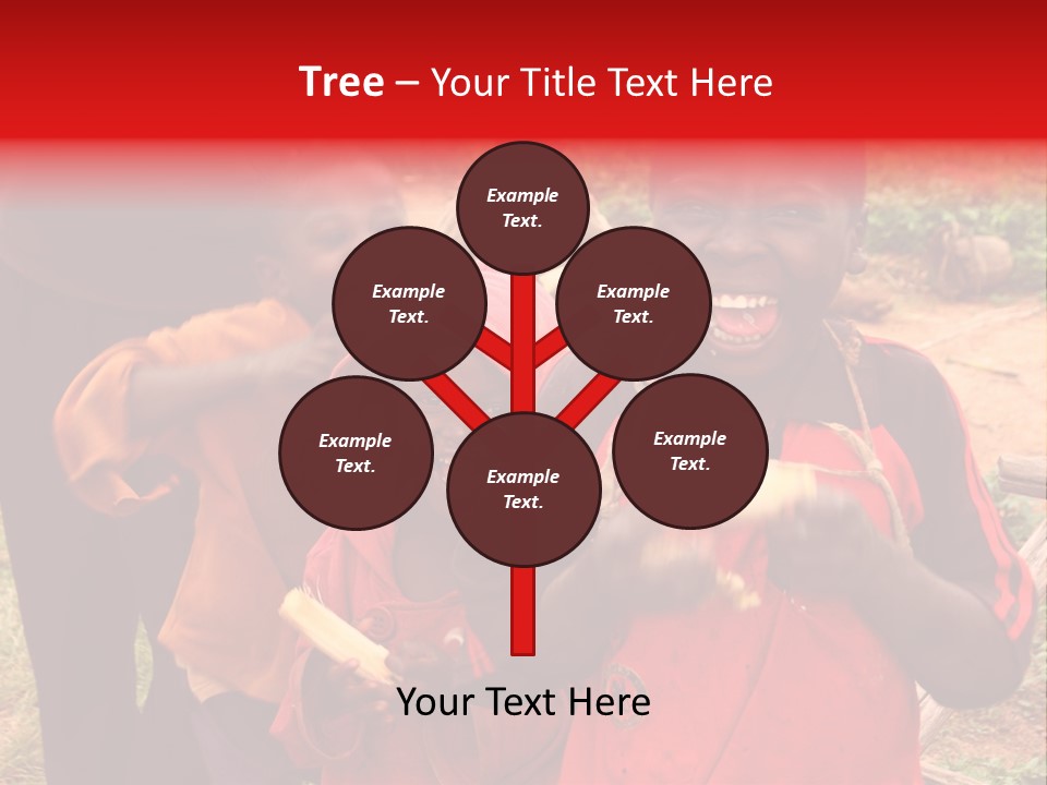 Black Mouth Open Kids PowerPoint Template