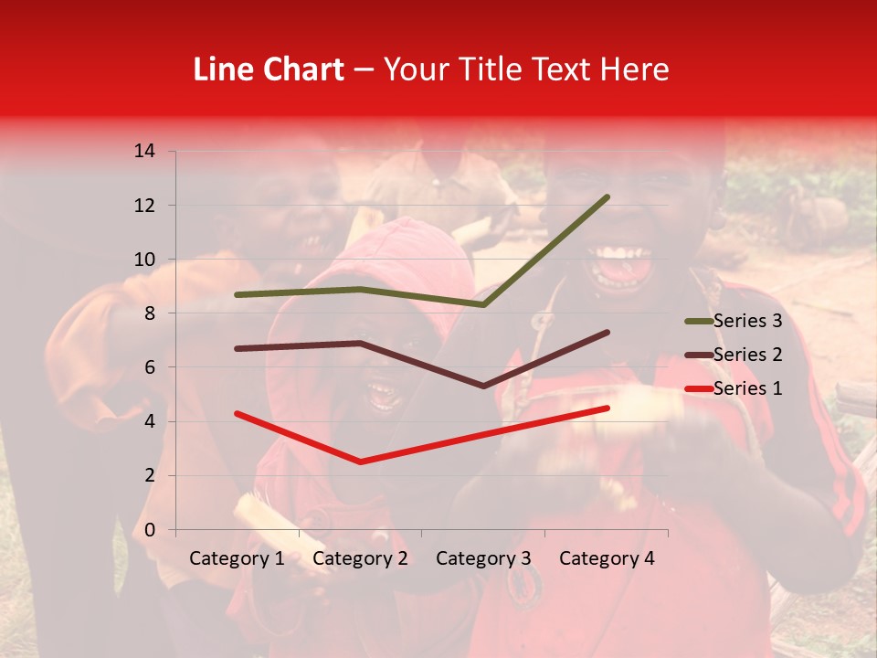 Black Mouth Open Kids PowerPoint Template