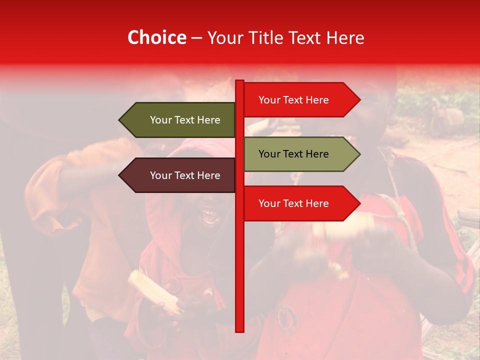 Black Mouth Open Kids PowerPoint Template