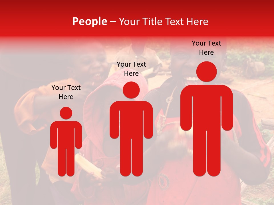 Black Mouth Open Kids PowerPoint Template