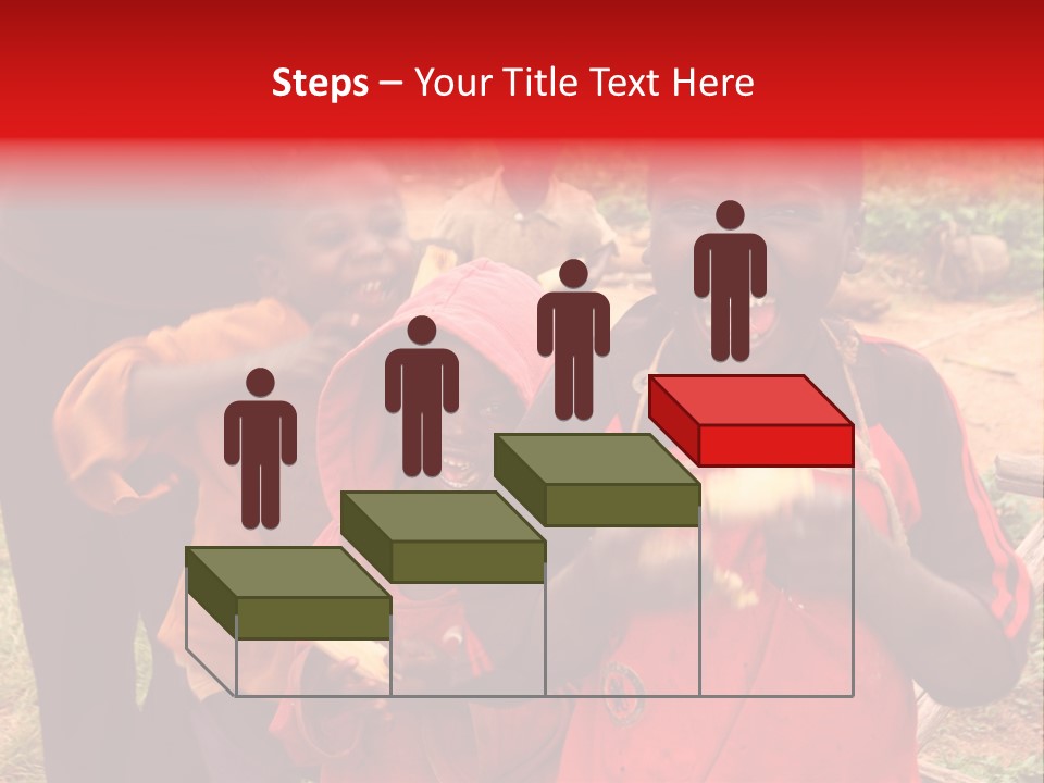 Black Mouth Open Kids PowerPoint Template