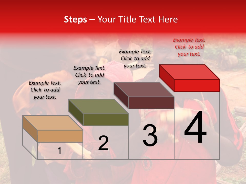 Black Mouth Open Kids PowerPoint Template