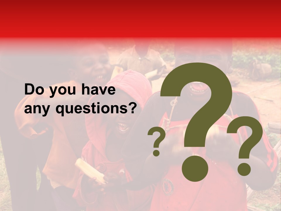 Black Mouth Open Kids PowerPoint Template