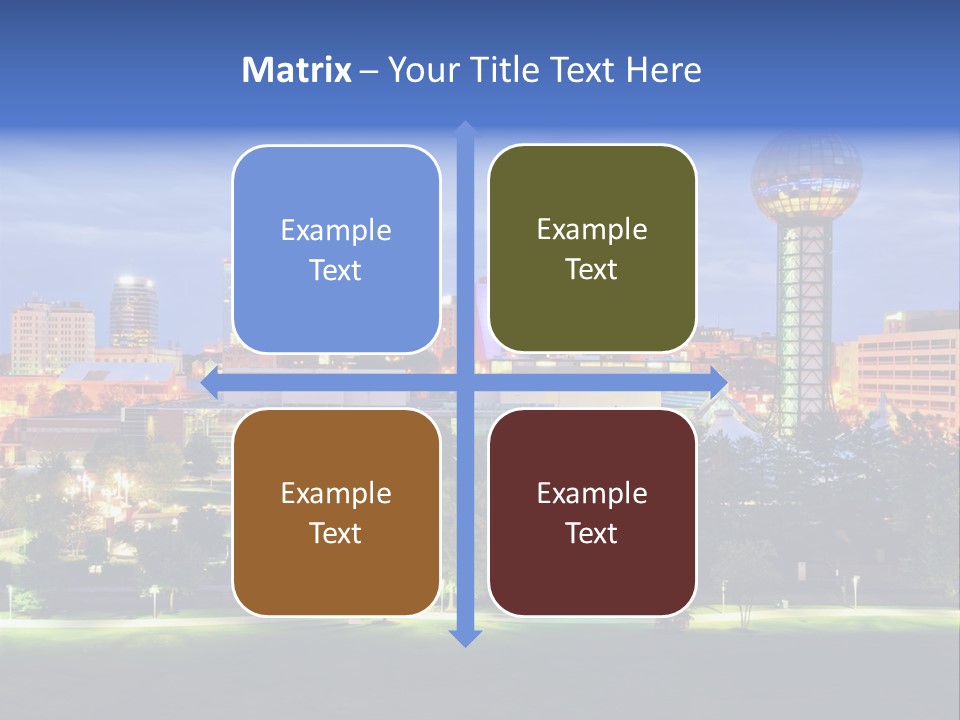Sun Sphere Daytime Office Buildings PowerPoint Template