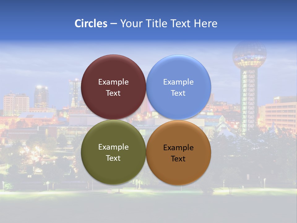 Sun Sphere Daytime Office Buildings PowerPoint Template